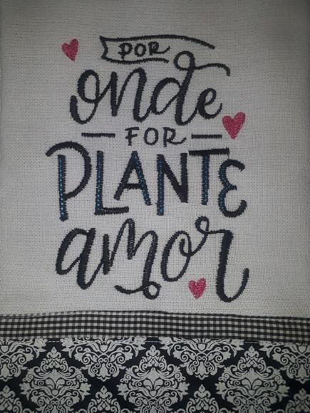 Pano de Prato Frase