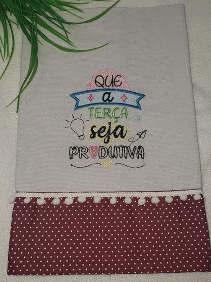 Pano de Prato Frase
