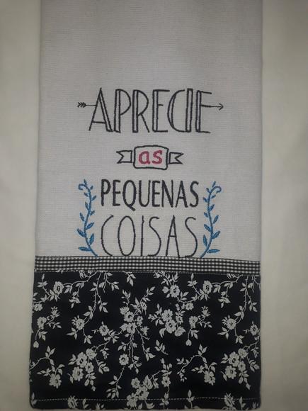 Pano de Prato Frase