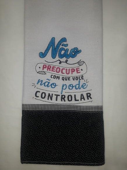 Pano de Prato Frase