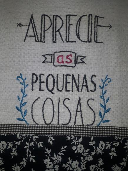Pano de Prato Frase