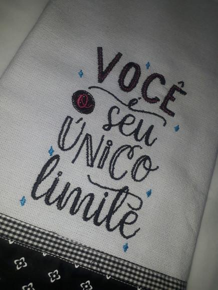 Pano de Prato Frase
