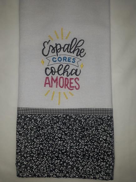 Pano de Prato Frase