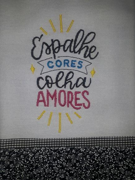Pano de Prato Frase