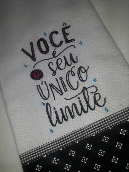 Pano de Prato Frase