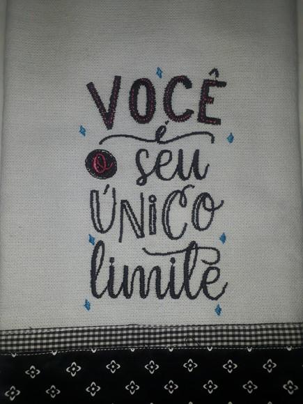 Pano de Prato Frase