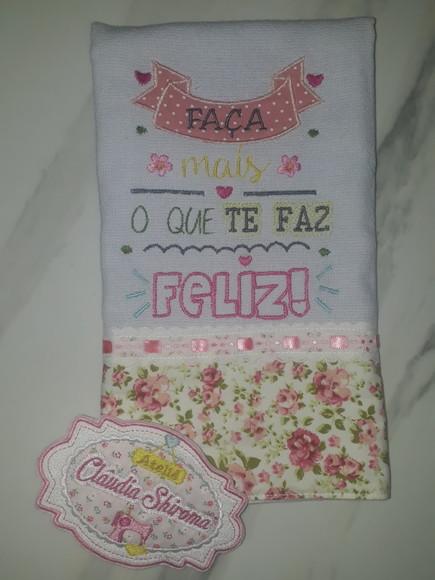 Pano de Prato Frase