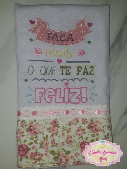 Pano de Prato Frase