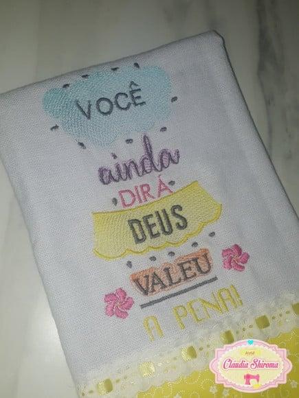 Pano de Prato Frase