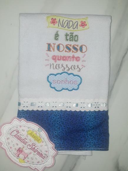 Pano de Prato Frase