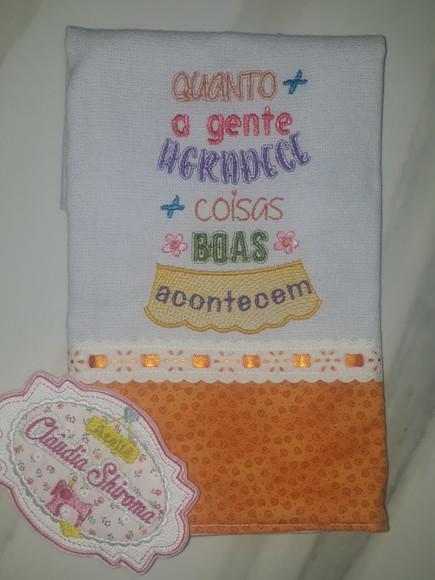Pano de Prato Frase