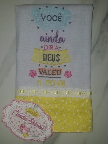 Pano de Prato Frase