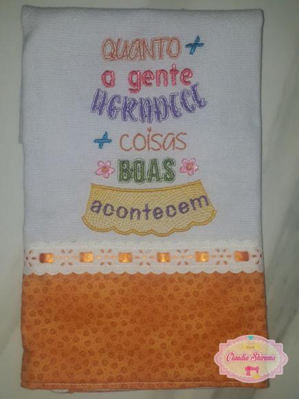 Pano de Prato Frase
