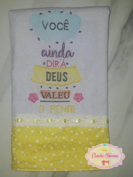 Pano de Prato Frase