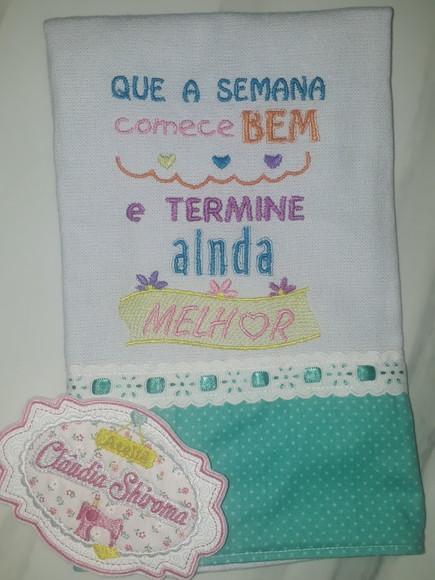 Pano de Prato Frase