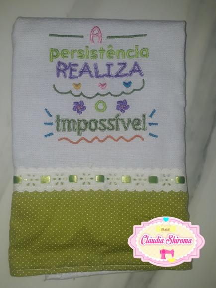 Pano de Prato Frase