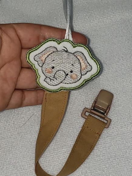 Prendedor de Chupeta Bordado
