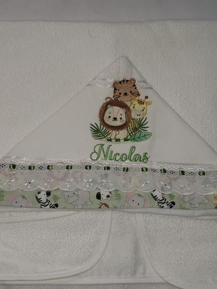 Toalha com Capuz Infantil Personalizada