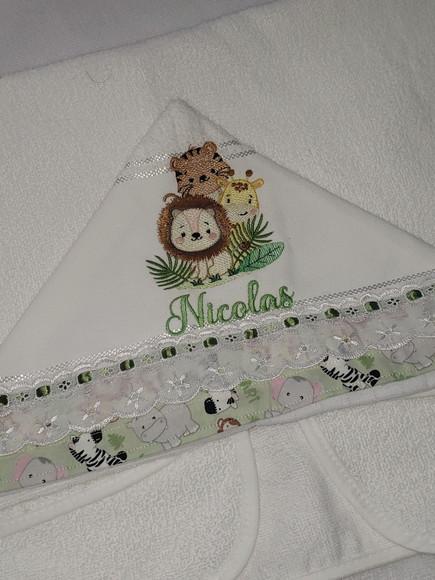 Toalha com Capuz Infantil Personalizada