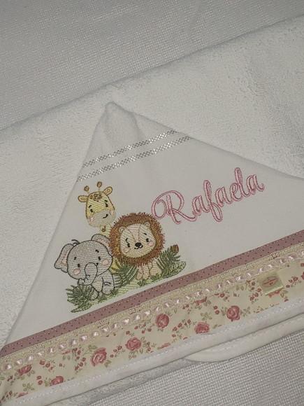 Tolha com Capuz Infantil Personalizada