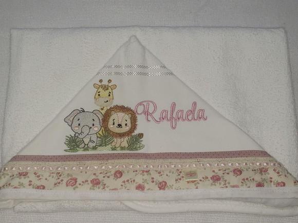 Tolha com Capuz Infantil Personalizada