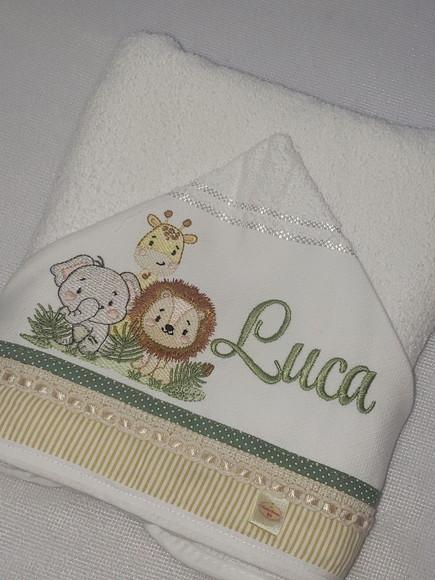 Tolha com Capuz Infantil Personalizada