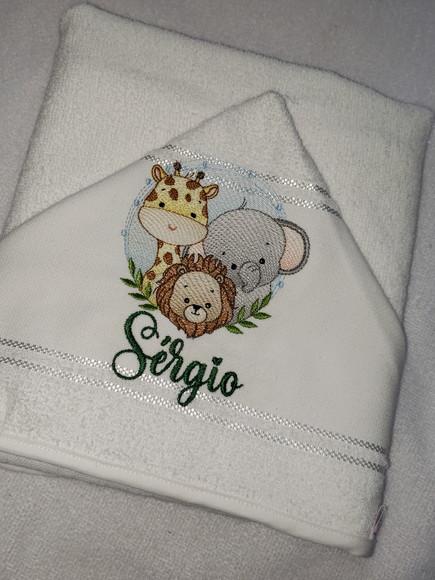 Tolha com Capuz Infantil Personalizada