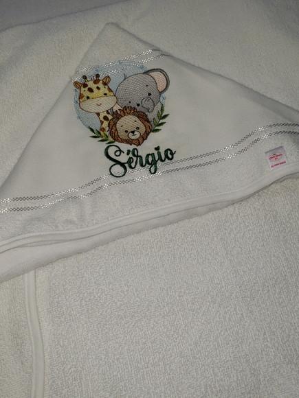 Tolha com Capuz Infantil Personalizada
