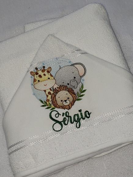 Tolha com Capuz Infantil Personalizada