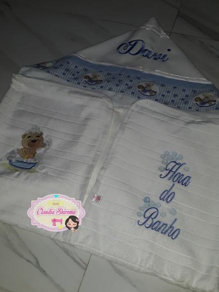 Tolha com Capuz Infantil Personalizada