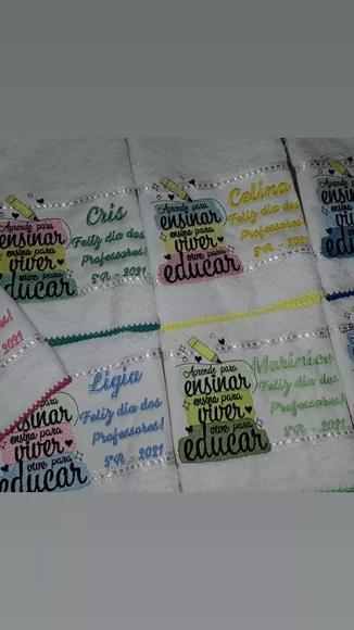 Tolha Personalizada dia dos professores