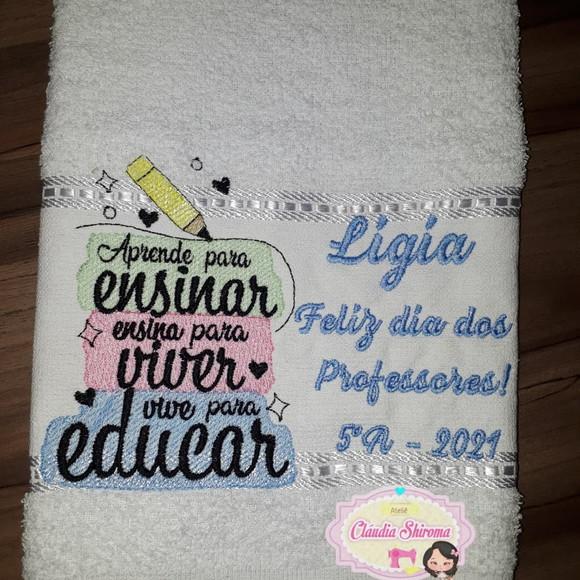 Tolha Personalizada dia dos professores