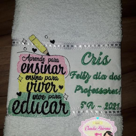 Tolha Personalizada dia dos professores