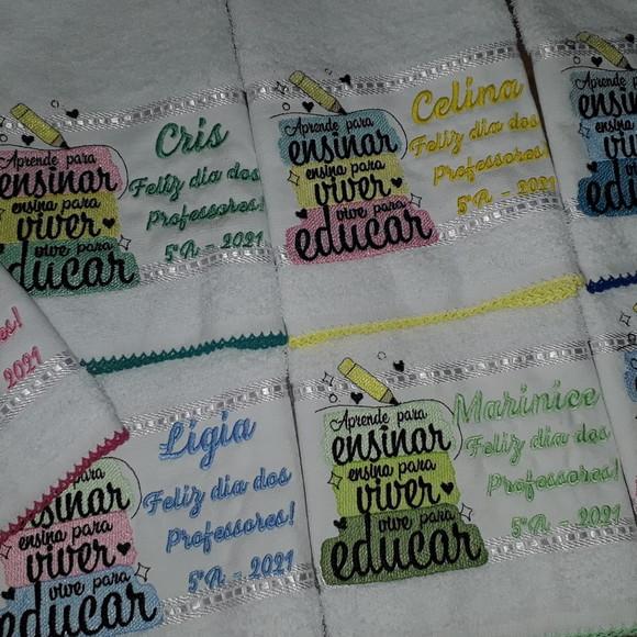 Tolha Personalizada dia dos professores