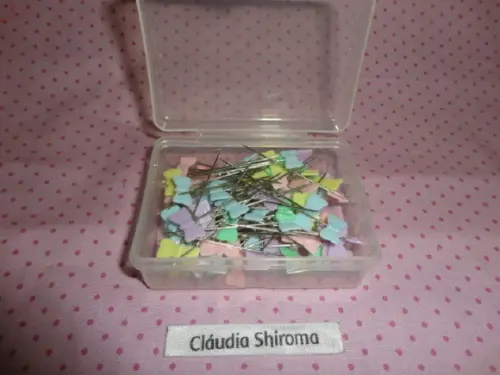 Caixa de alfinetes cabeça de laço
