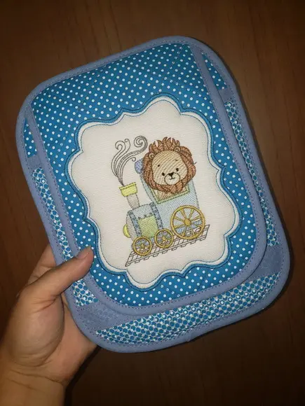 Capa Caderneta de Vacinas e Documentos Bordada