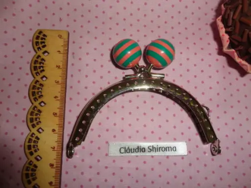 Fecho da vovó bolinha pirulito rosa
