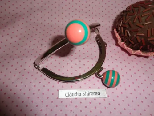 Fecho da vovó bolinha pirulito rosa