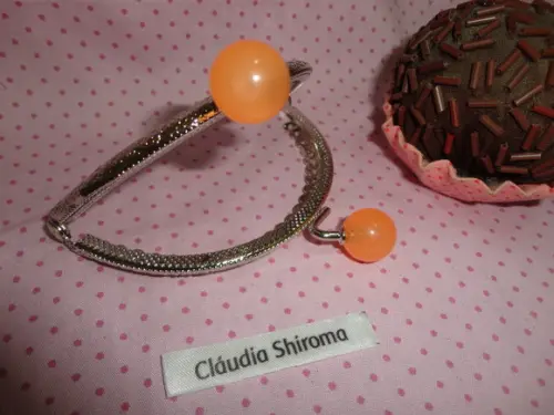 Fecho da vovó prata com bolinha