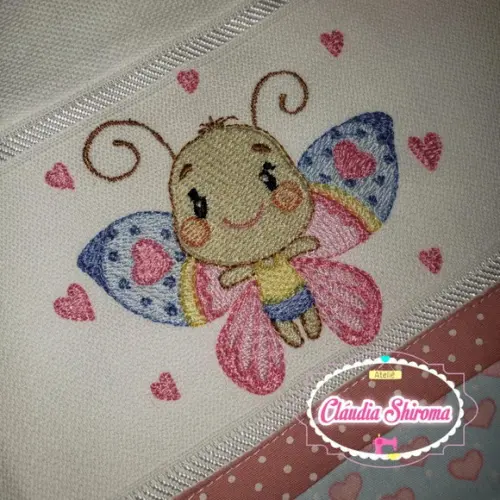 Fralda boca bordada personalizada