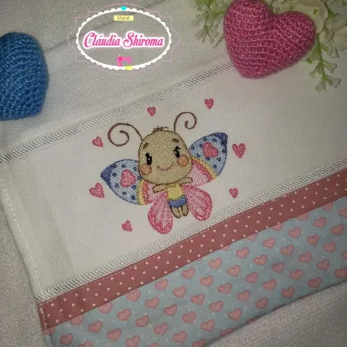 Fralda boca bordada personalizada
