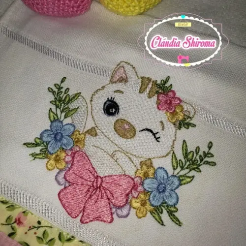 Fralda boca bordada personalizada