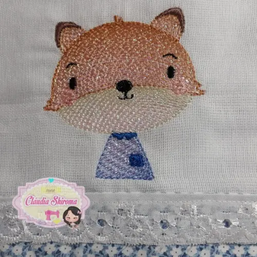 Fralda boca bordada personalizada