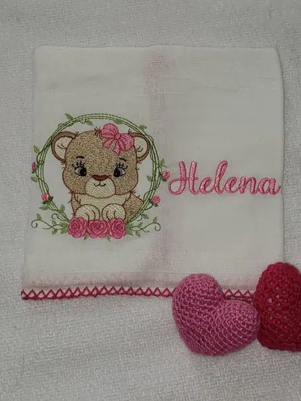 Fralda Boca Bordada Personalizada