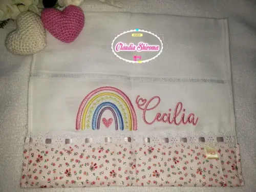 Fralda Boca Bordada Personalizada