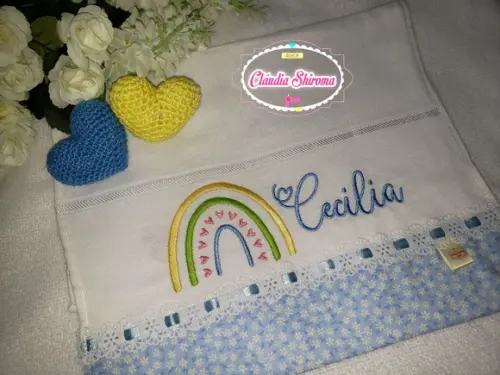Fralda Boca Bordada Personalizada