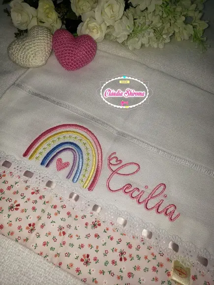 Fralda Boca Bordada Personalizada
