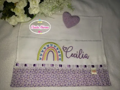 Fralda Boca Bordada Personalizada