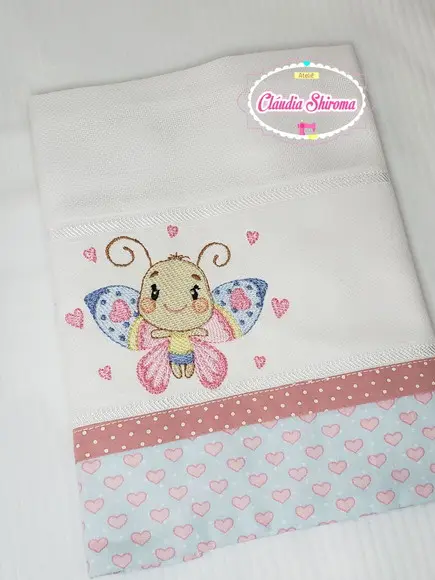 Fralda Boca Bordada Personalizada
