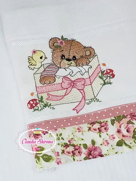 Fralda Boca Bordada Personalizada